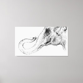 象の忠実な100%インクスポット キャンバスプリント