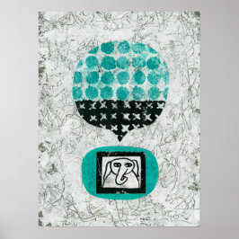 象の思い出しポスターウォールアート ポスター