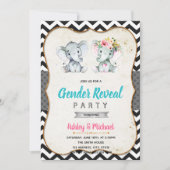 象の性別の明示パーティの招待状 招待状 (正面)