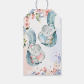 象の性別リビールサンキューラベル ギフトタグ (裏面)