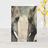 象の恋人の芸術のギフト カード (黄色い花)