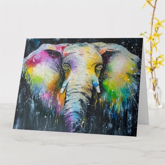 象の恋人エレファントウォーターの色 カード (黄色い花)