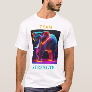 「象の恋人チームの強さ」 Tシャツ