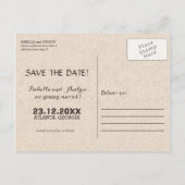 象の愛は日付を保存 案内ポストカード (裏面)