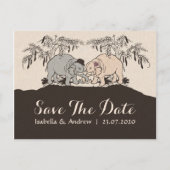 象の愛は日付を保存 案内ポストカード (正面)