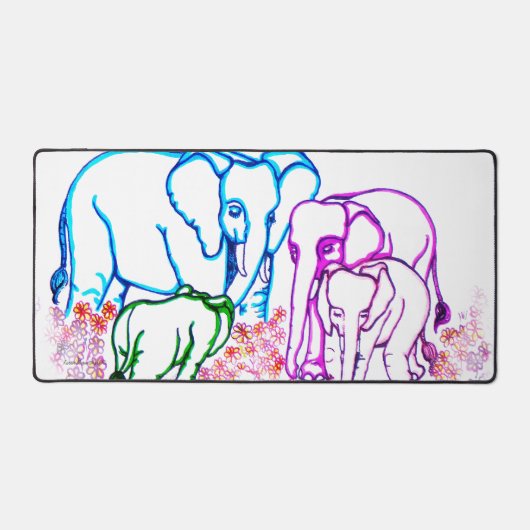 象の愛 デスクマット (正面)