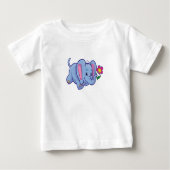 象の愛 ベビーTシャツ (正面)