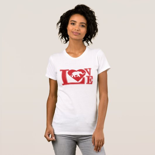象の愛 Tシャツ (正面フル)
