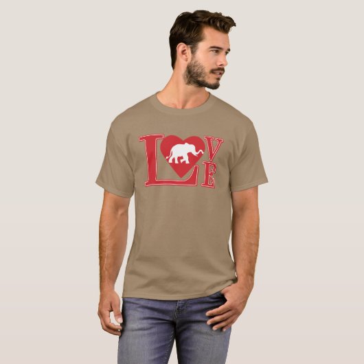 象の愛 Tシャツ (正面フル)