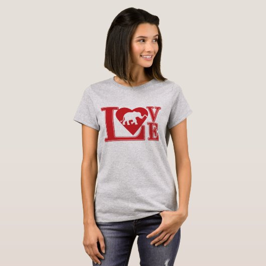 象の愛 Tシャツ (正面フル)