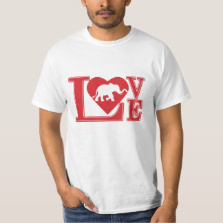 象の愛 Tシャツ