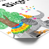 象の手描きカスタム記号 ポスター (角)