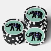 象の抽象的装飾パターン ポーカーチップ (積み重ね)