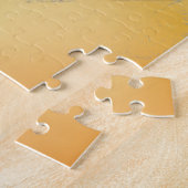 象の抽象芸術サンセット動物の精神 ジグソーパズル (側面)