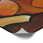 象の抽象芸術ポスター ポスター (角)