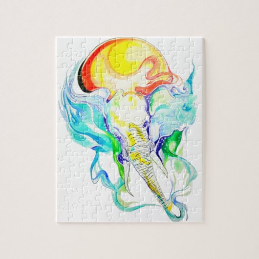 象の日光 ジグソーパズル (縦)