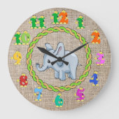 象の時計 ラージ壁時計 (正面)