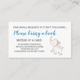 象の書籍のベビー依頼 エンクロージャーカード