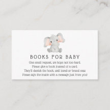 象の書籍ベビー囲いカード