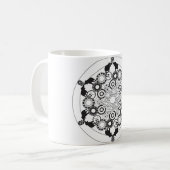 象の曼荼羅 コーヒーマグカップ (正面左)