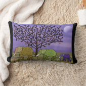 象の月のLumbarの枕 ランバークッション (ブランケット)