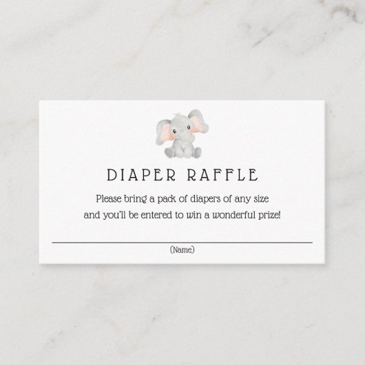 象の本ベビー挿入カード エンクロージャーカード (正面)