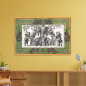 象の楽器のサーカス遊ポスター キャンバスプリント (インサイチュ (リビング))