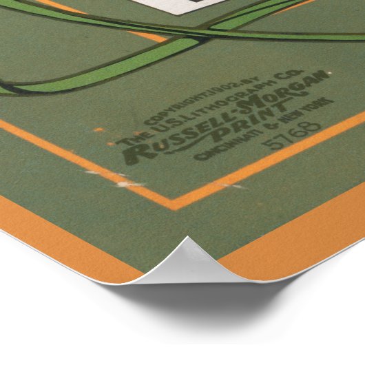 象の楽器のサーカス遊ポスター ポスター (角)