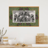 象の楽器のサーカス遊ポスター ポスター (キッチン)