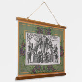 象の楽器のサーカス遊ポスター 吊り下げ型タペストリー (傾斜あり)