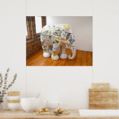 象の模型 ポスター (キッチン)