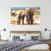象の横に並べてキャンバス枠 キャンバスプリント (インサイチュ (寝室))