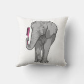 象の櫛で美容師 クッション (裏面)