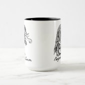 象の止め枠を遊ぶPachydermのキャノンのバイオリン マグカップ (中央)