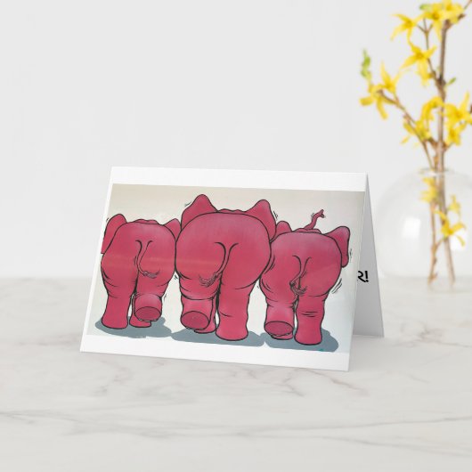 象の残り。 カード (黄色い花)