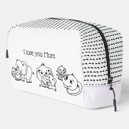 象の母と私の母の日パーソナライズされた ドップキット (右コーナー)