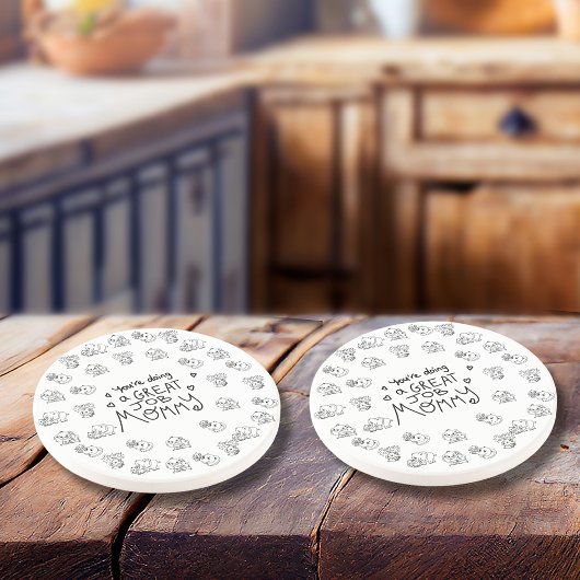 象の母と私の母の日ラウンド コースター