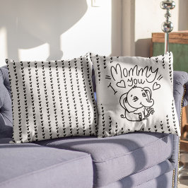 象の母と私の母の日 クッション