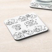 象の母と私の母の日 コースター (左側)