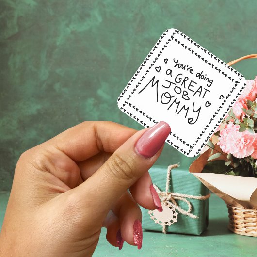 象の母と私の母の日 スクエアシール