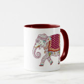 象の母の日を個人化して下さい マグカップ (正面右)