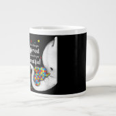 象の母違う自閉症 ジャンボコーヒーマグカップ (正面右)