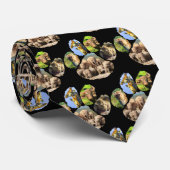 象の水泳足跡のネックタイ ネクタイ (ロール)