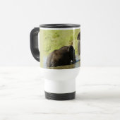 象の水泳(アフリカゾウ)のタンブラー トラベルマグ (正面左)