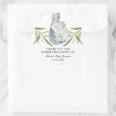 象の水色の緑の緑の金ゴールド ラウンドシール (バッグ)