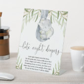 象の深夜おむつ赤ちゃんシャワーゲーム 台座サイン (インサイチュ)