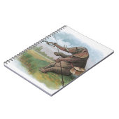 象の漁師のイラスト ノートブック (左側)