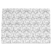 象の漫画 ラージペーパーバッグ (正面)