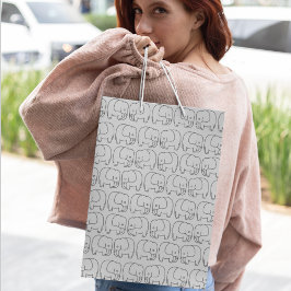 象の漫画 ラージペーパーバッグ