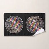 象の照明 バスタオルセット (ハンドタオル)